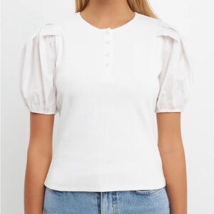 White English Factory shirt.Size M